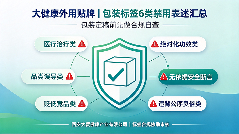 外用产品贴牌代加工包装上不能出现的6类表述